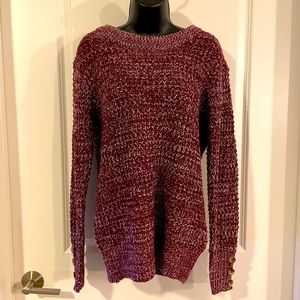 NWOT Women’s Burgundy Knit Sweater